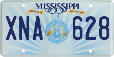 MS license plate XNA628