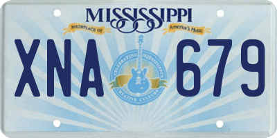 MS license plate XNA679