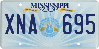MS license plate XNA695