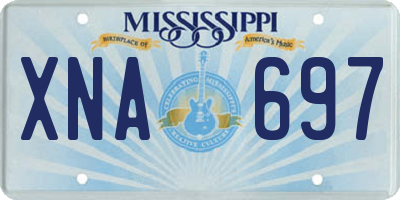 MS license plate XNA697