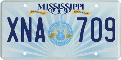 MS license plate XNA709