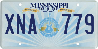 MS license plate XNA779
