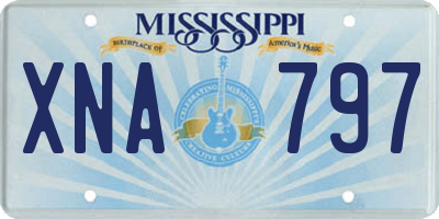 MS license plate XNA797