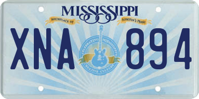MS license plate XNA894