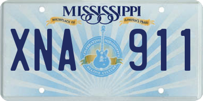 MS license plate XNA911