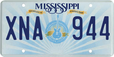 MS license plate XNA944