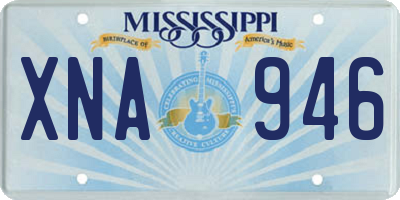 MS license plate XNA946