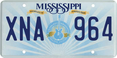 MS license plate XNA964