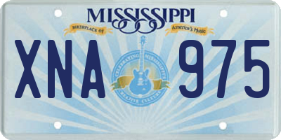 MS license plate XNA975