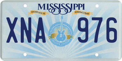 MS license plate XNA976