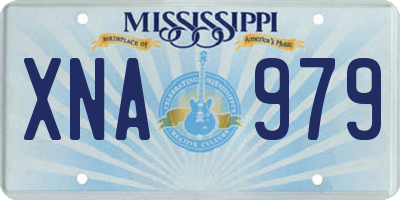 MS license plate XNA979