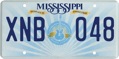 MS license plate XNB048