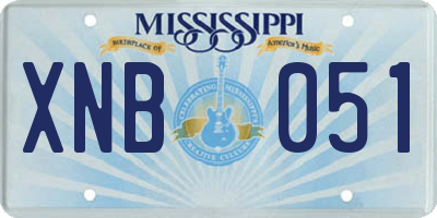 MS license plate XNB051