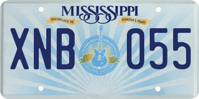 MS license plate XNB055