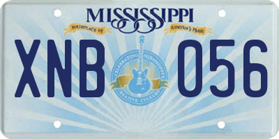 MS license plate XNB056