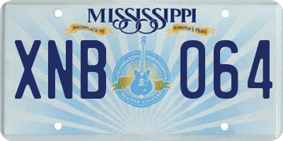 MS license plate XNB064