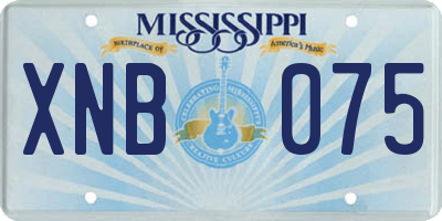 MS license plate XNB075