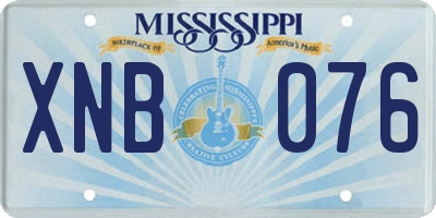 MS license plate XNB076