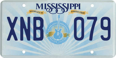 MS license plate XNB079