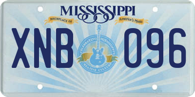 MS license plate XNB096
