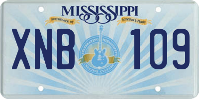 MS license plate XNB109