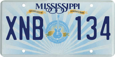 MS license plate XNB134