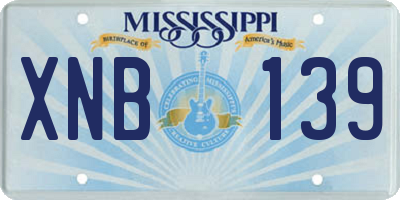 MS license plate XNB139