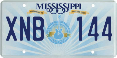 MS license plate XNB144
