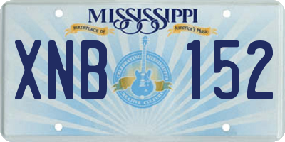 MS license plate XNB152