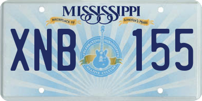 MS license plate XNB155