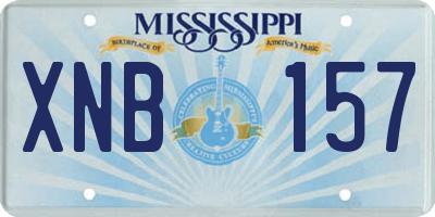MS license plate XNB157