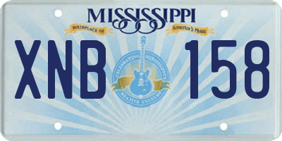 MS license plate XNB158
