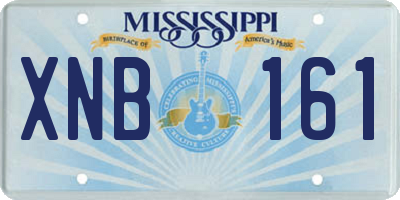 MS license plate XNB161