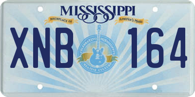 MS license plate XNB164