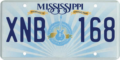 MS license plate XNB168