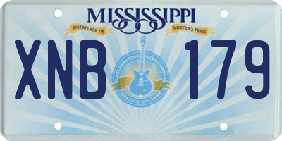 MS license plate XNB179