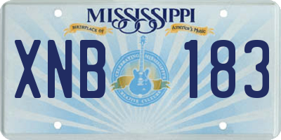 MS license plate XNB183