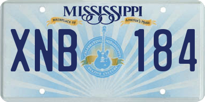 MS license plate XNB184