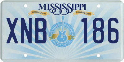 MS license plate XNB186