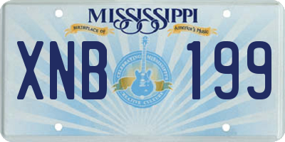 MS license plate XNB199