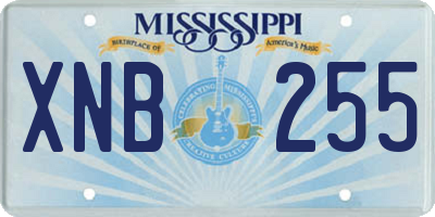 MS license plate XNB255
