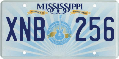 MS license plate XNB256
