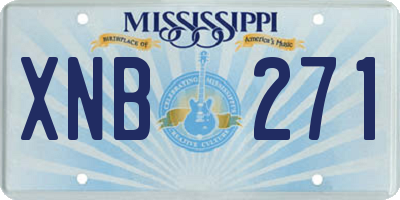 MS license plate XNB271