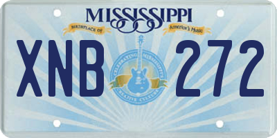 MS license plate XNB272
