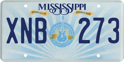 MS license plate XNB273
