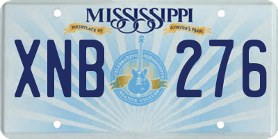 MS license plate XNB276