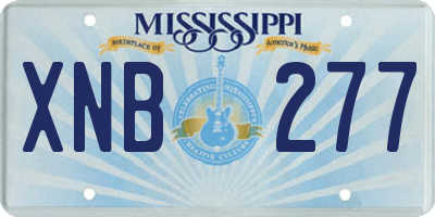 MS license plate XNB277