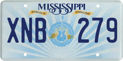MS license plate XNB279