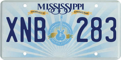 MS license plate XNB283