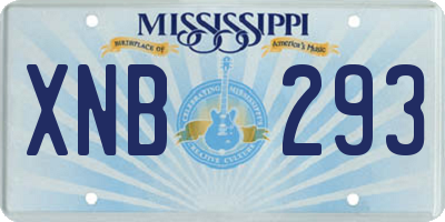 MS license plate XNB293